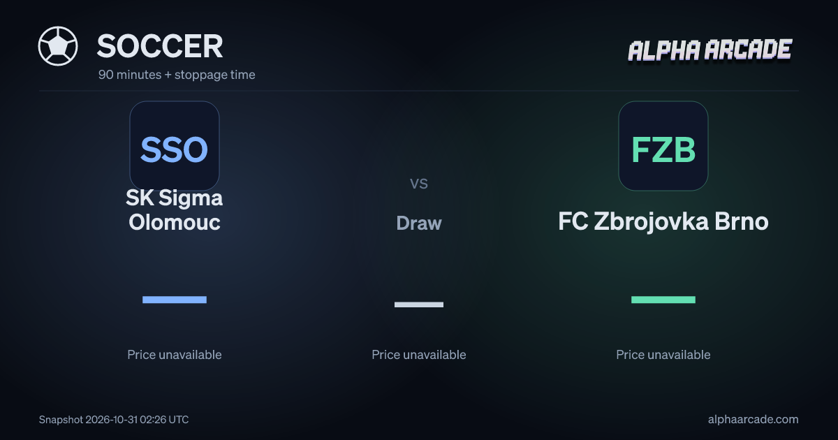 SOCCER: SK Sigma Olomouc — / Draw — / FC Zbrojovka Brno —