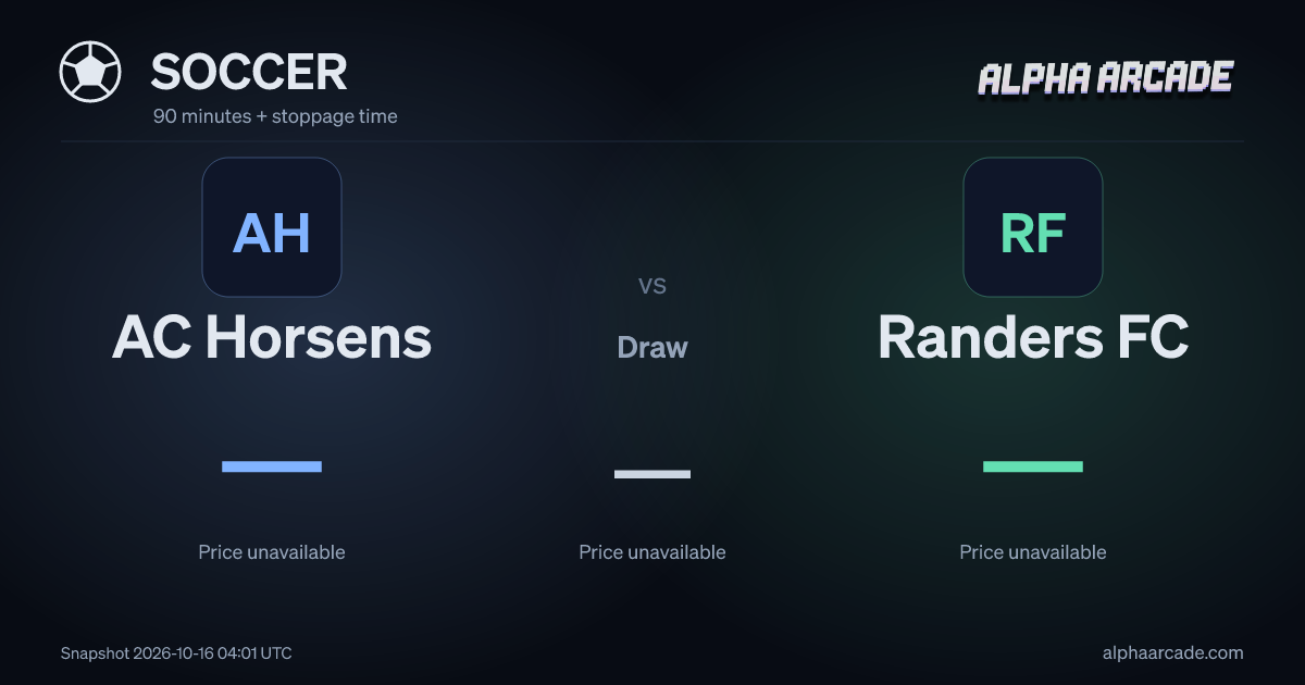 SOCCER: AC Horsens — / Draw — / Randers FC —