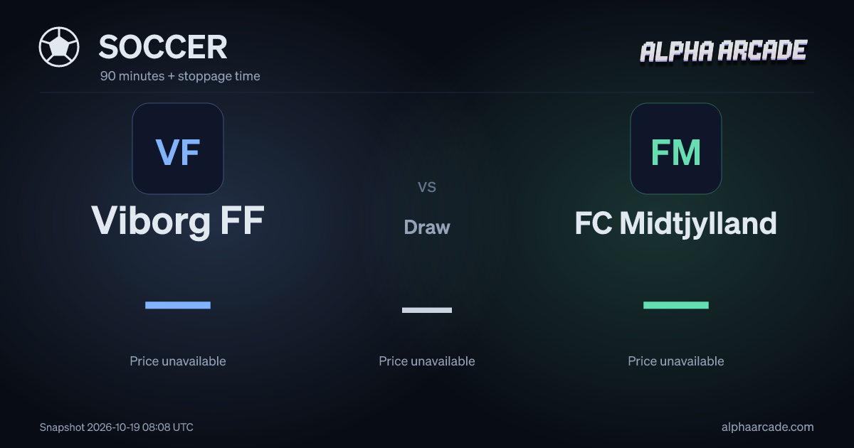 SOCCER: Viborg FF — / Draw — / FC Midtjylland —