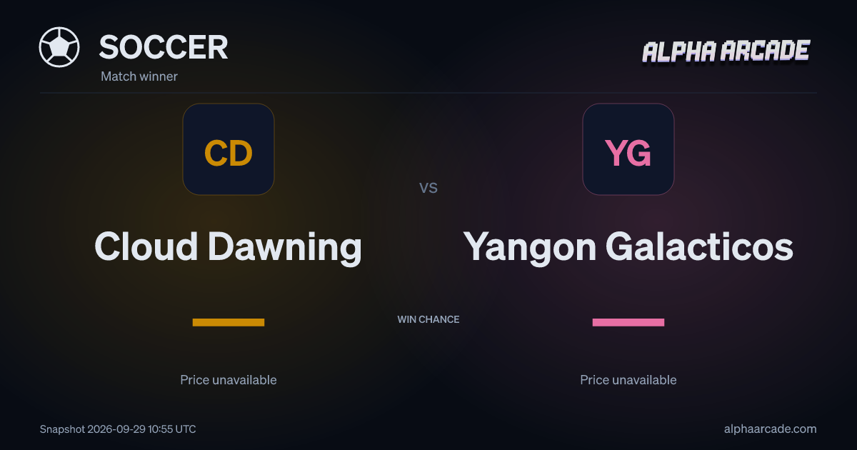 SOCCER: Cloud Dawning — / Yangon Galacticos —