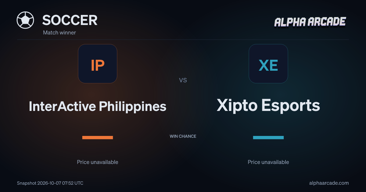 SOCCER: InterActive Philippines — / Xipto Esports —