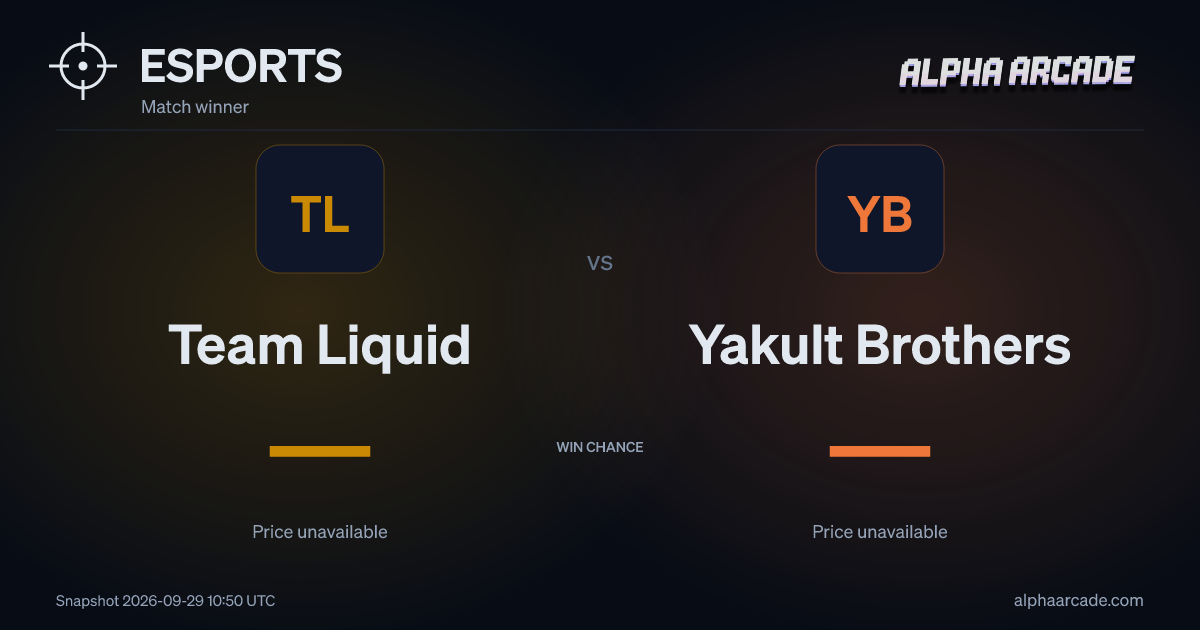 ESPORTS: Team Liquid — / Yakult Brothers —