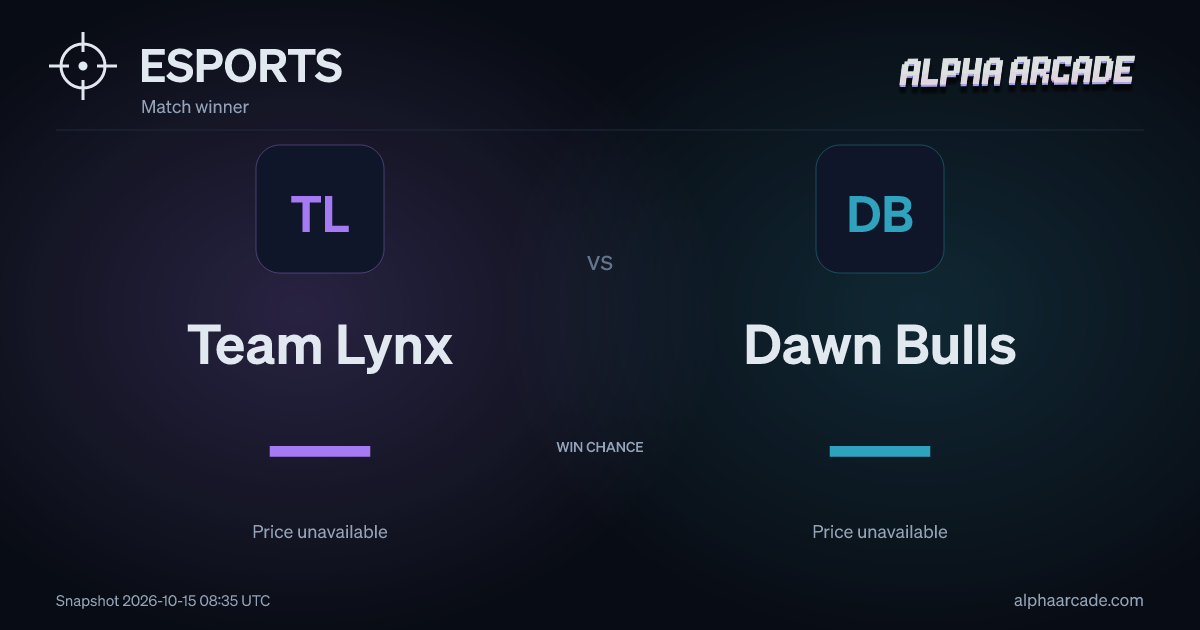 ESPORTS: Team Lynx — / Dawn Bulls —
