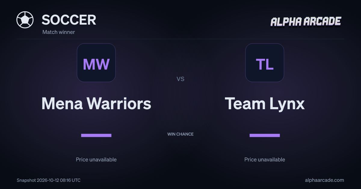 SOCCER: Mena Warriors — / Team Lynx —