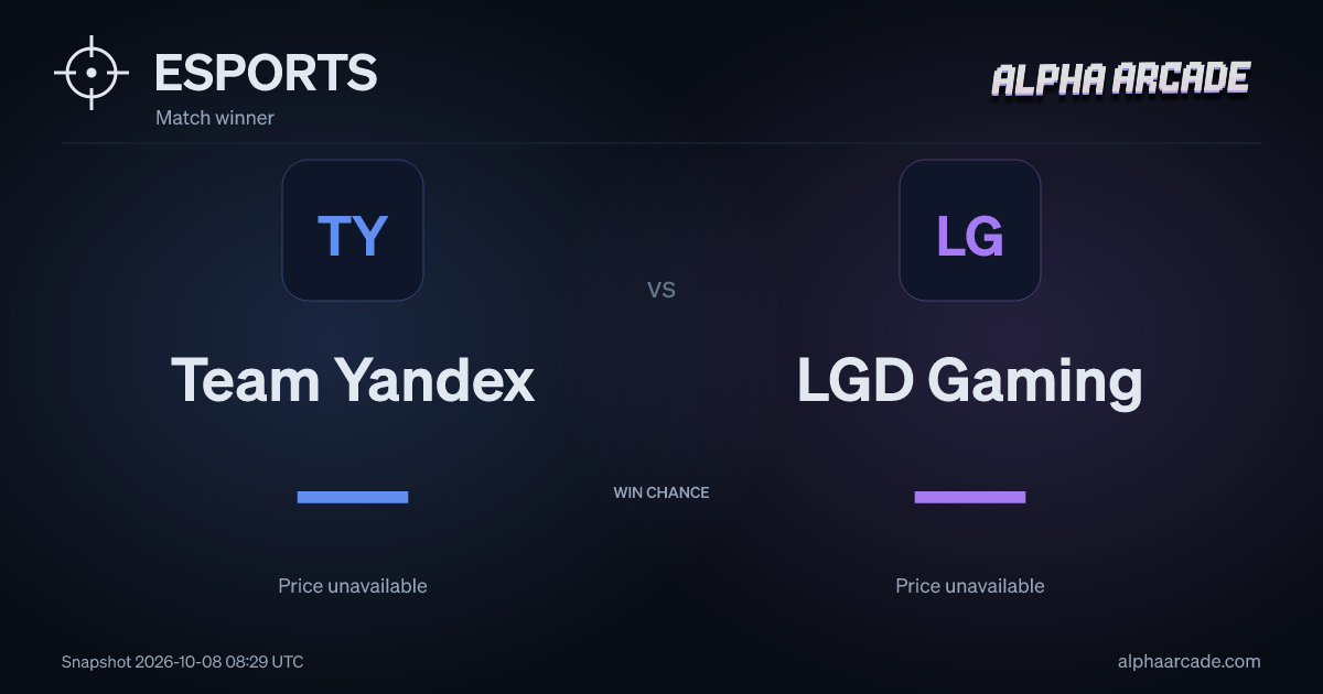 ESPORTS: Team Yandex — / LGD Gaming —