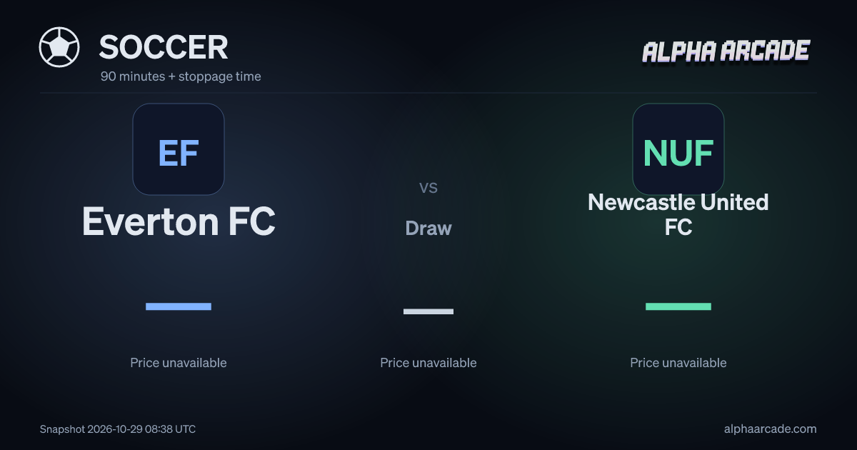 SOCCER: Everton FC — / Draw — / Newcastle United FC —