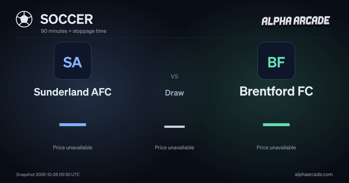 SOCCER: Sunderland AFC — / Draw — / Brentford FC —