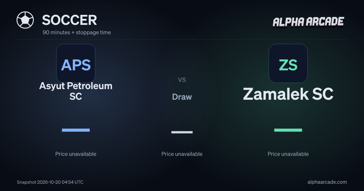 SOCCER: Asyut Petroleum SC — / Draw — / Zamalek SC —