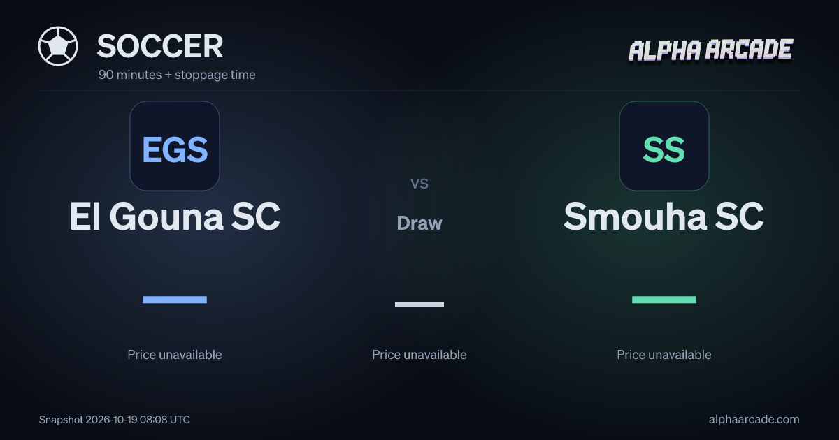 SOCCER: El Gouna SC — / Draw — / Smouha SC —