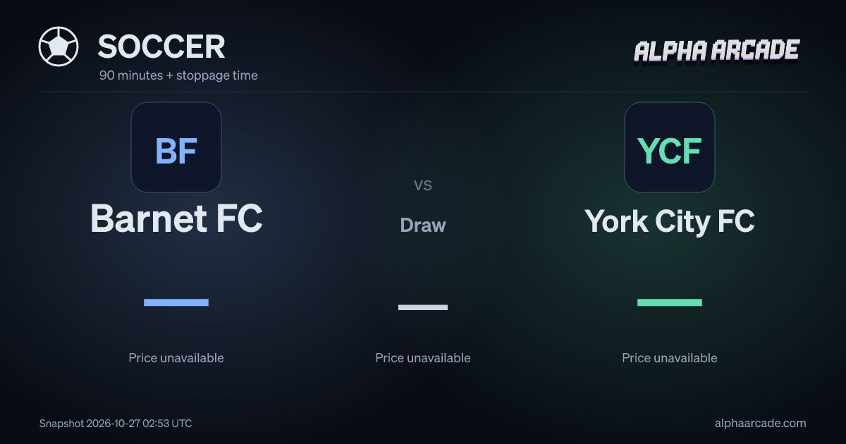 SOCCER: Barnet FC — / Draw — / York City FC —