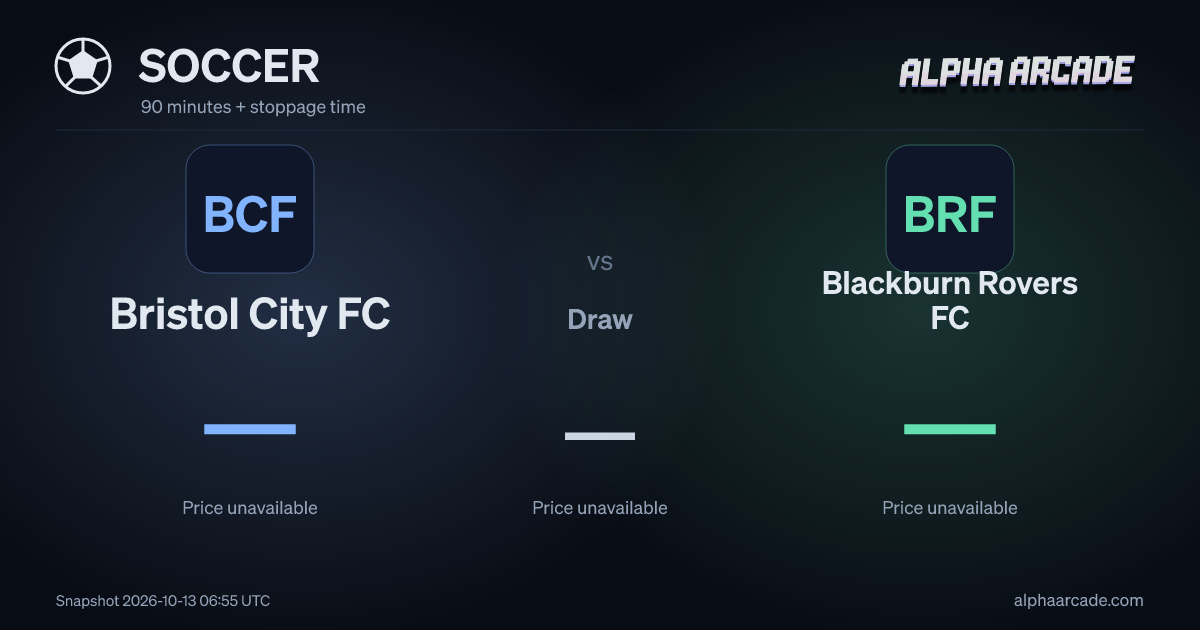 SOCCER: Bristol City FC — / Draw — / Blackburn Rovers FC —