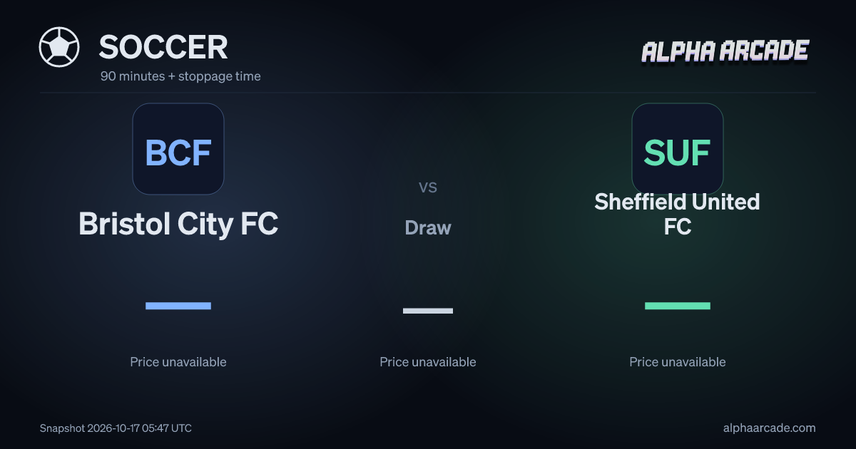 SOCCER: Bristol City FC — / Draw — / Sheffield United FC —