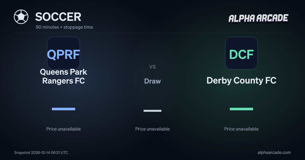 SOCCER: Queens Park Rangers FC — / Draw — / Derby County FC —