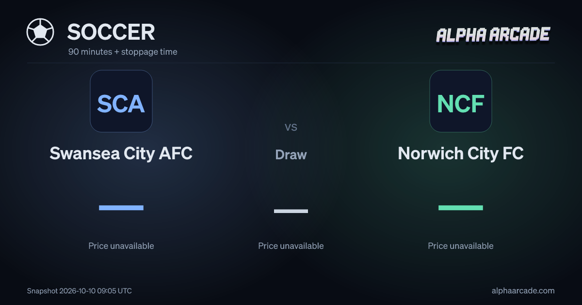 SOCCER: Swansea City AFC — / Draw — / Norwich City FC —
