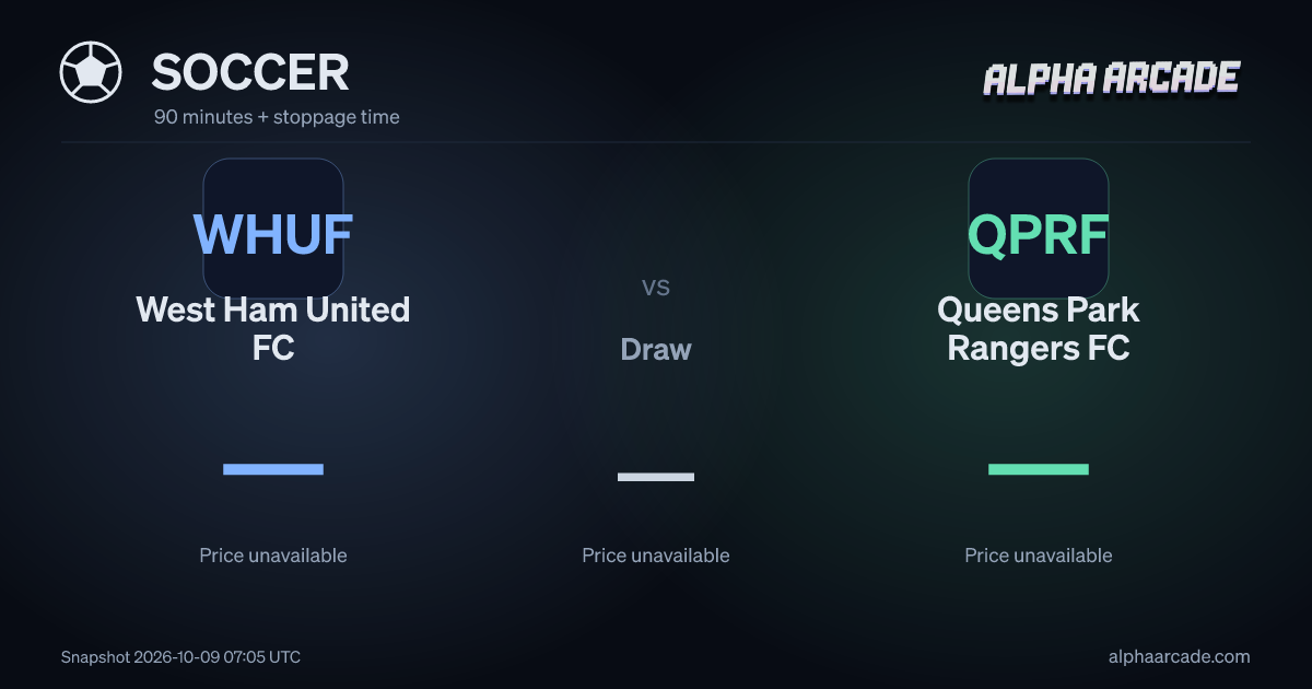 SOCCER: West Ham United FC — / Draw — / Queens Park Rangers FC —