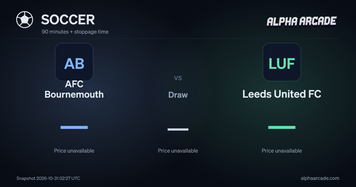 SOCCER: AFC Bournemouth — / Draw — / Leeds United FC —