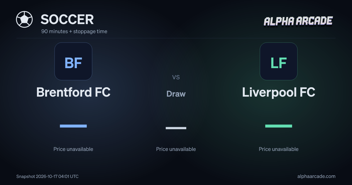 SOCCER: Brentford FC — / Draw — / Liverpool FC —