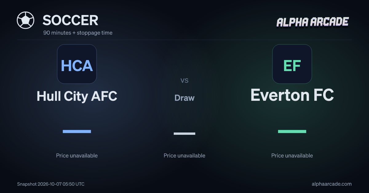 SOCCER: Hull City AFC — / Draw — / Everton FC —