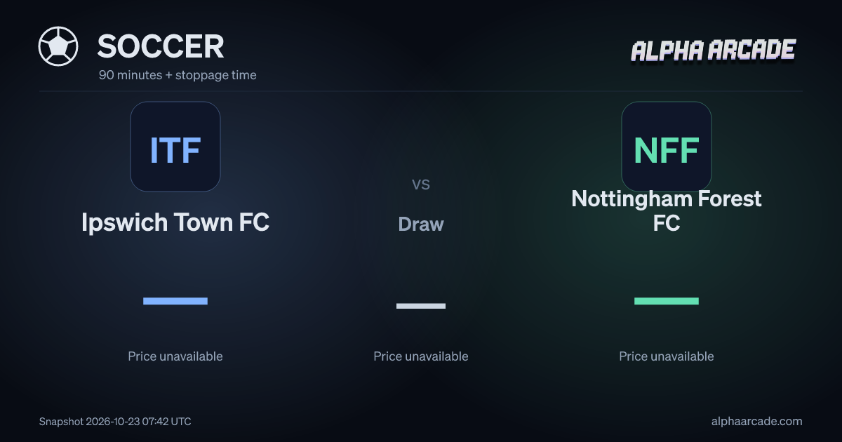 SOCCER: Ipswich Town FC — / Draw — / Nottingham Forest FC —