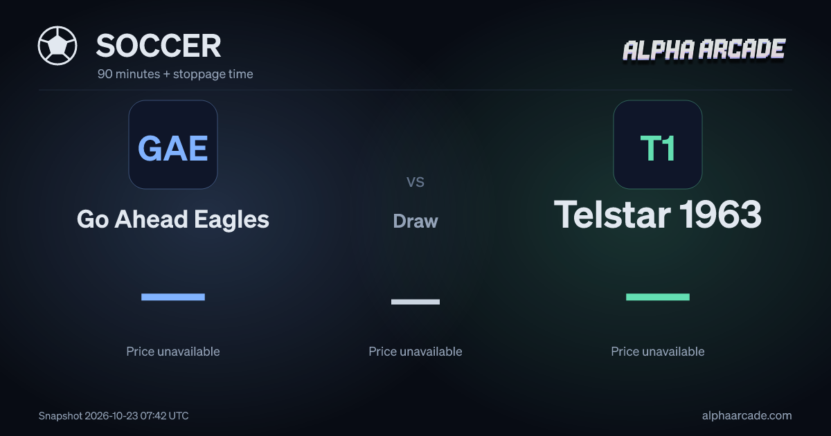 SOCCER: Go Ahead Eagles — / Draw — / Telstar 1963 —