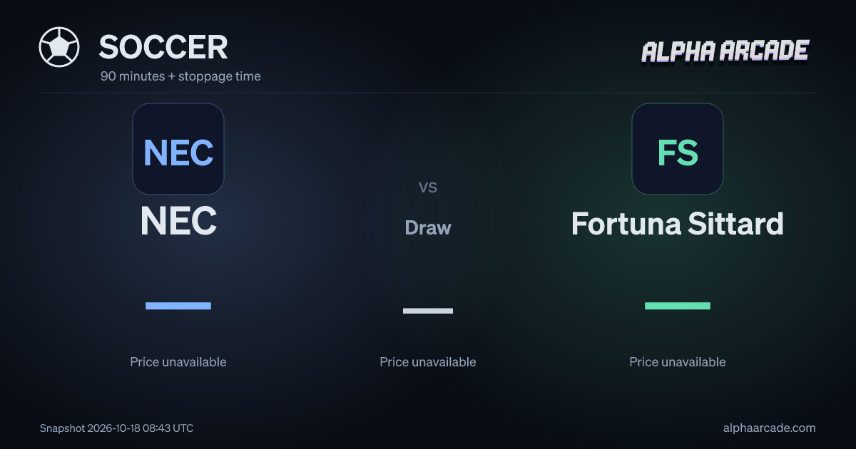 SOCCER: NEC — / Draw — / Fortuna Sittard —