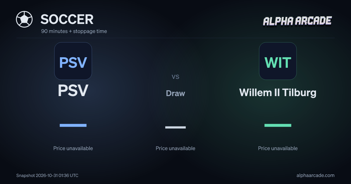 SOCCER: PSV — / Draw — / Willem II Tilburg —