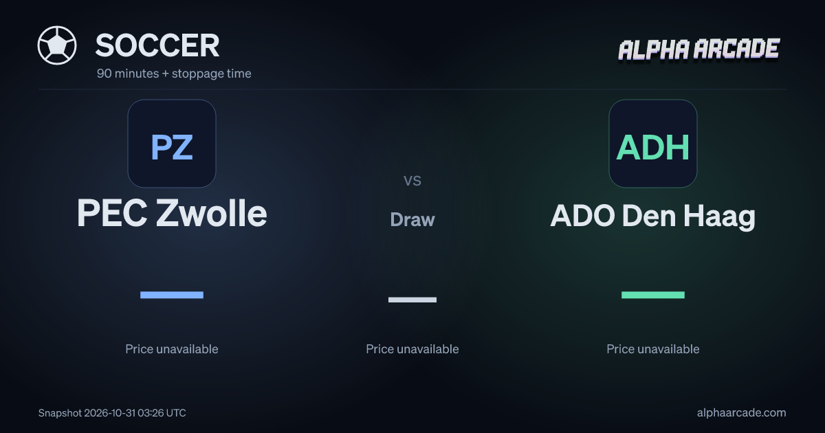 SOCCER: PEC Zwolle — / Draw — / ADO Den Haag —