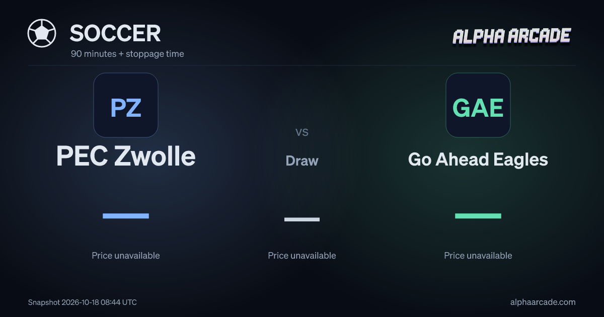 SOCCER: PEC Zwolle — / Draw — / Go Ahead Eagles —