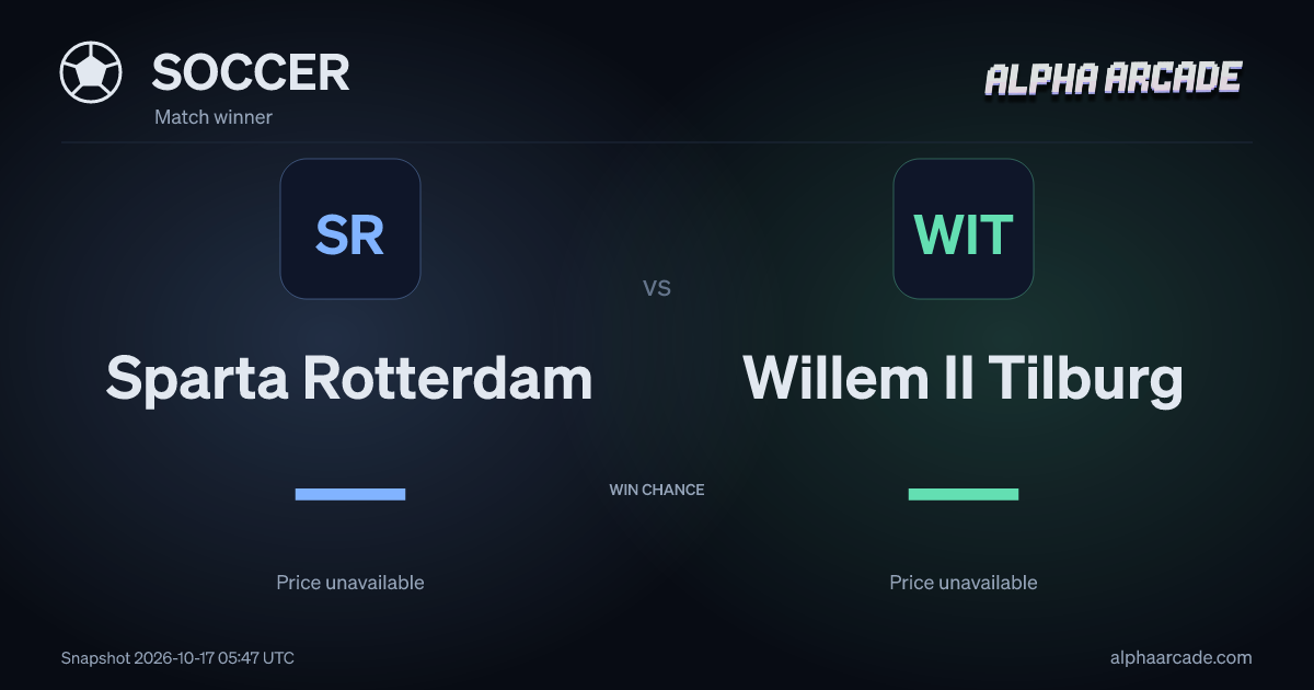 SOCCER: Sparta Rotterdam — / Willem II Tilburg —
