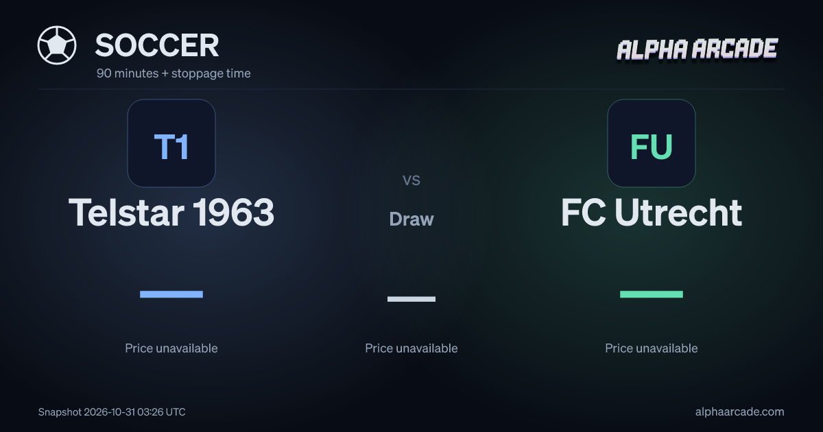 SOCCER: Telstar 1963 — / Draw — / FC Utrecht —