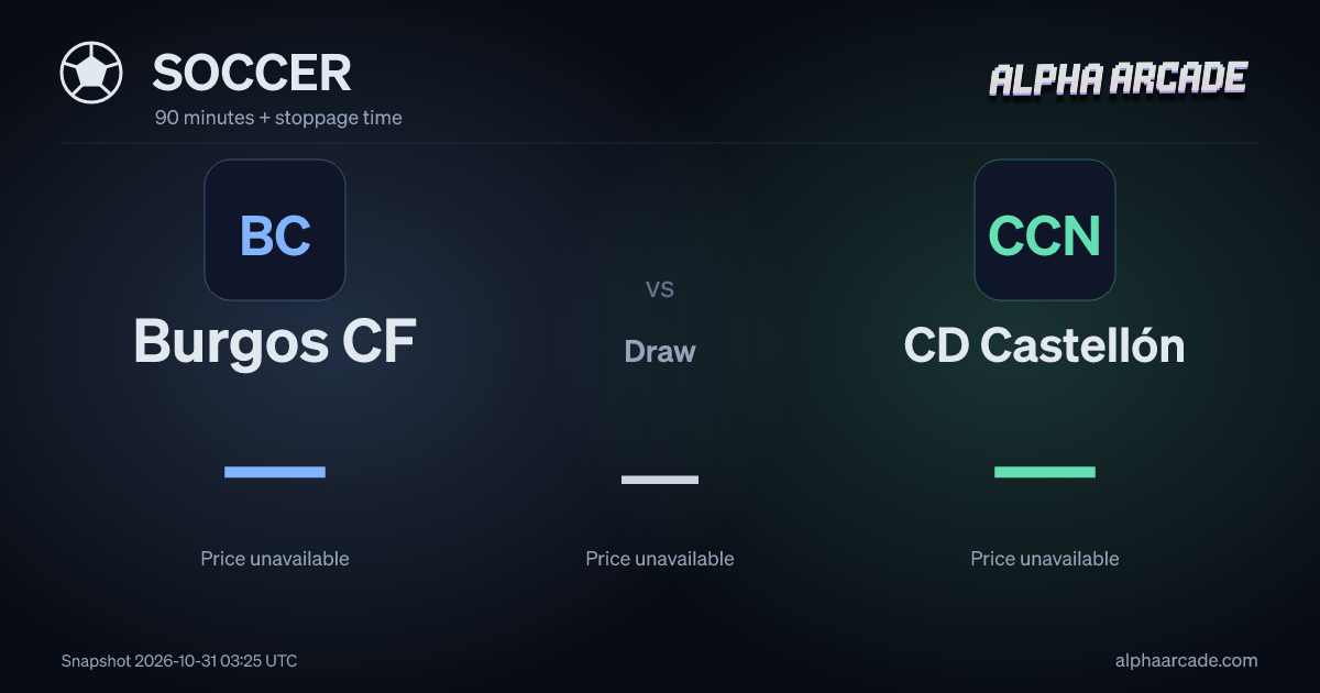 SOCCER: Burgos CF — / Draw — / CD Castellón —