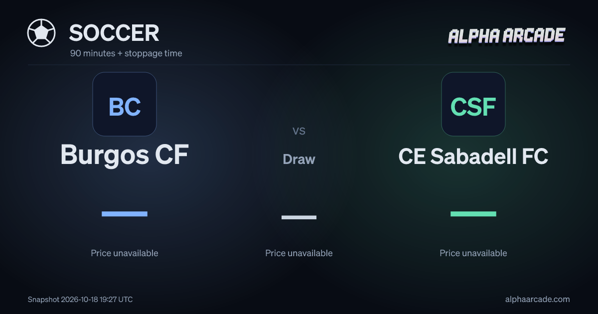 SOCCER: Burgos CF — / Draw — / CE Sabadell FC —