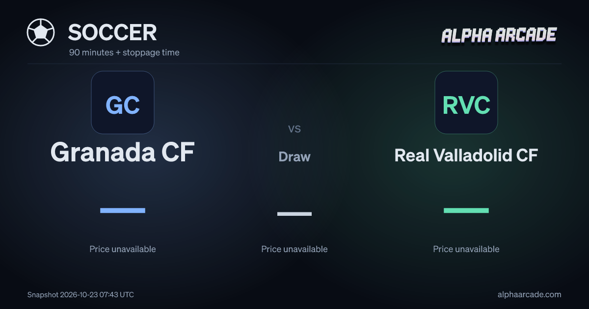 SOCCER: Granada CF — / Draw — / Real Valladolid CF —