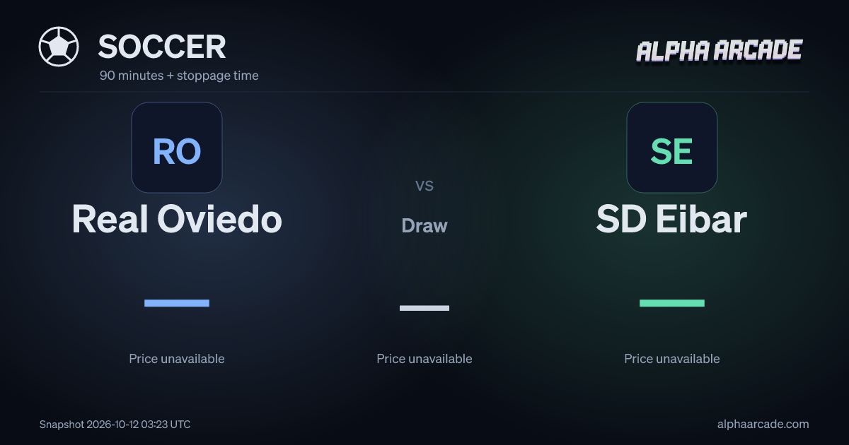 SOCCER: Real Oviedo — / Draw — / SD Eibar —