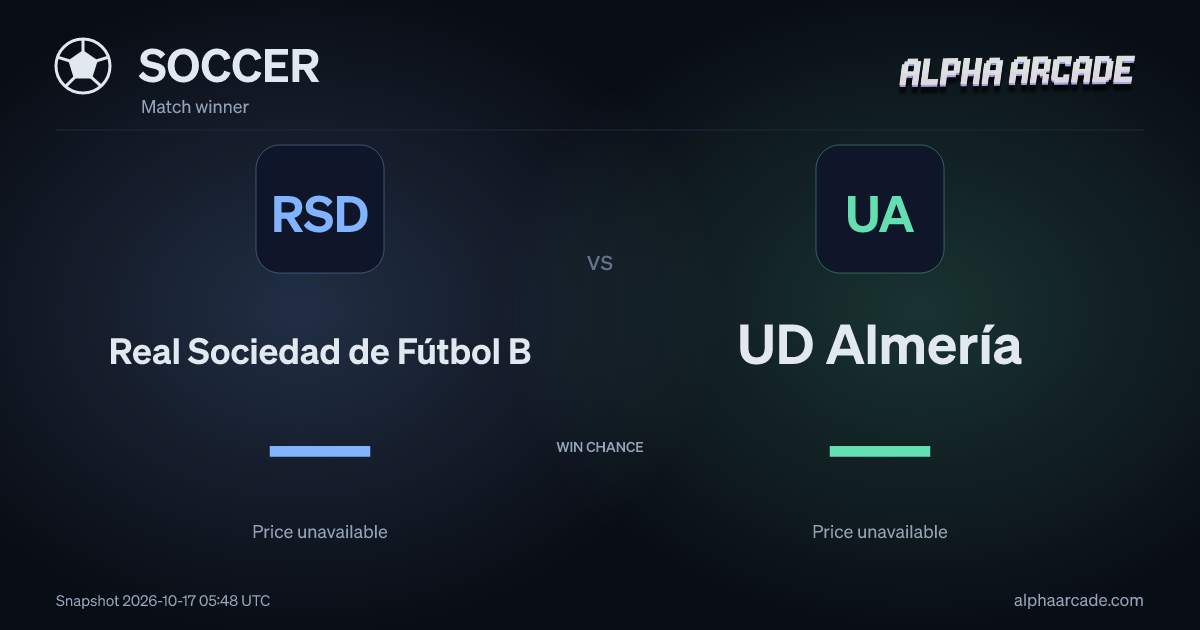 SOCCER: Real Sociedad de Fútbol B — / UD Almería —