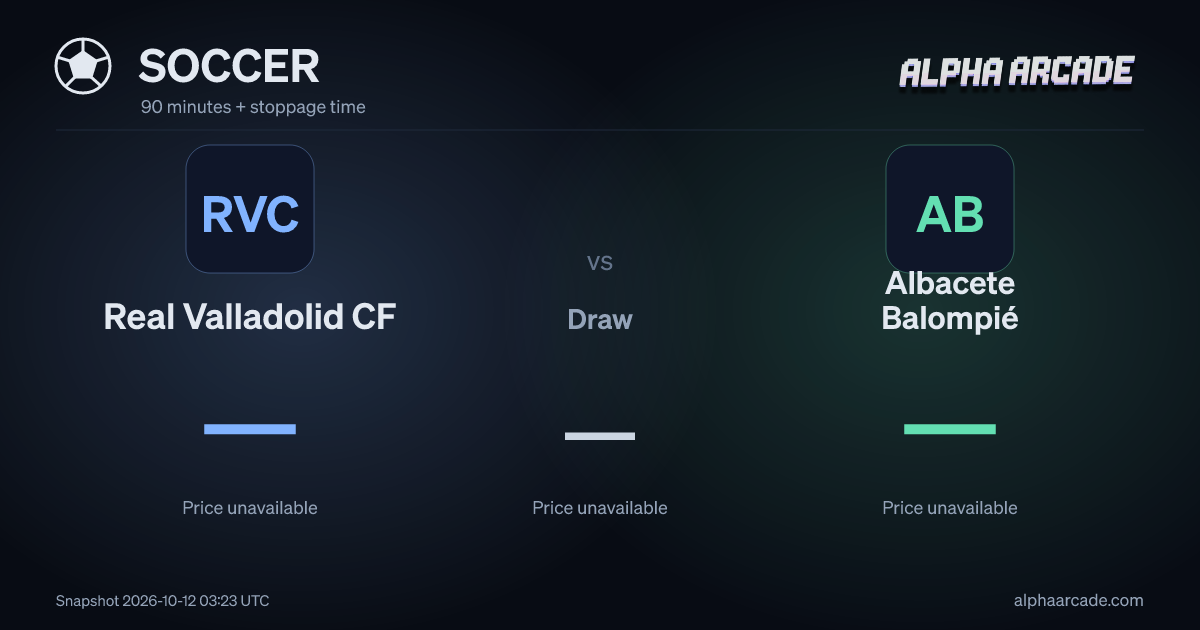 SOCCER: Real Valladolid CF — / Draw — / Albacete Balompié —