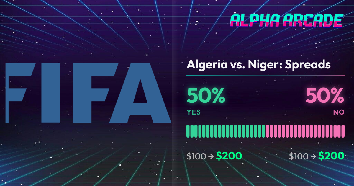 YES 50% / NO 50%
