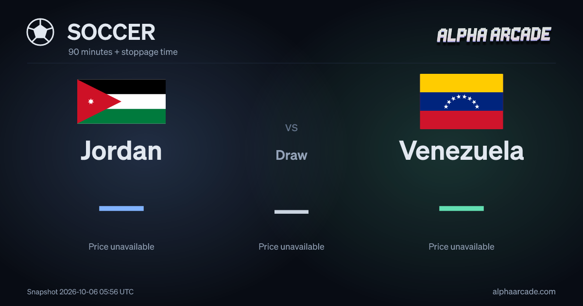 SOCCER: Jordan — / Draw — / Venezuela —