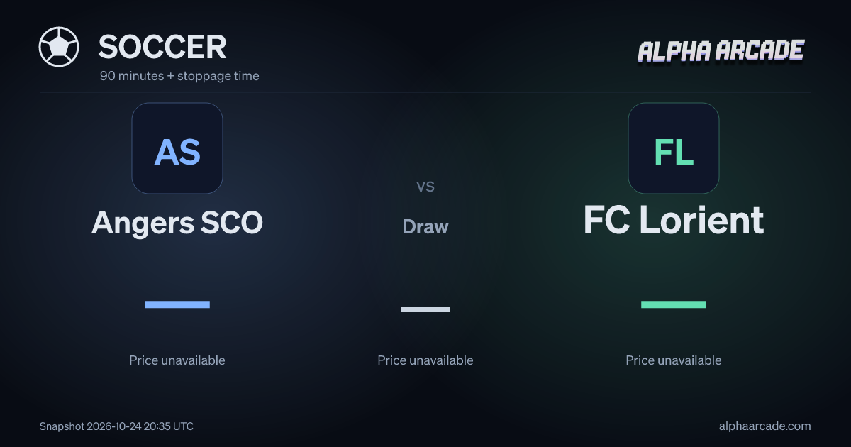 SOCCER: Angers SCO — / Draw — / FC Lorient —