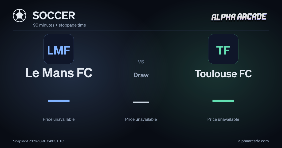 SOCCER: Le Mans FC — / Draw — / Toulouse FC —