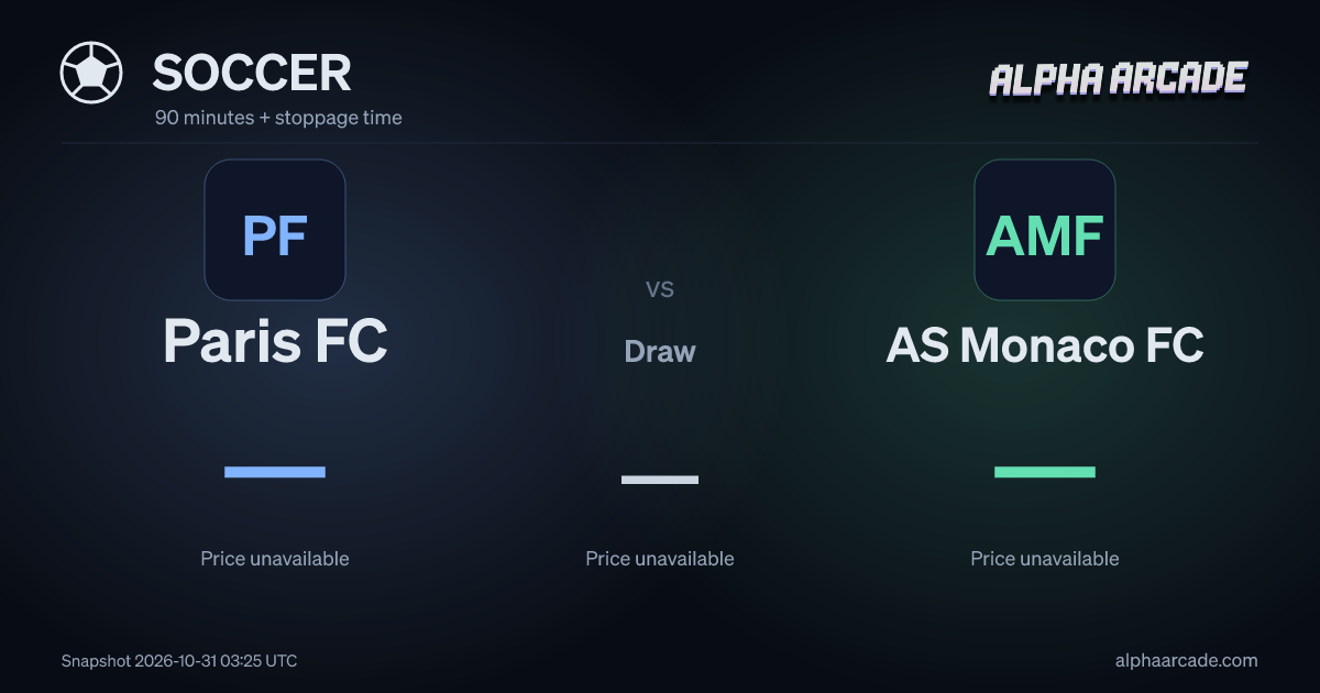 SOCCER: Paris FC — / Draw — / AS Monaco FC —
