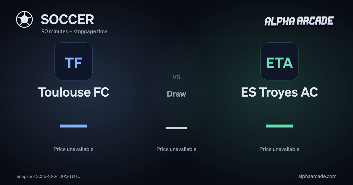 SOCCER: Toulouse FC — / Draw — / ES Troyes AC —