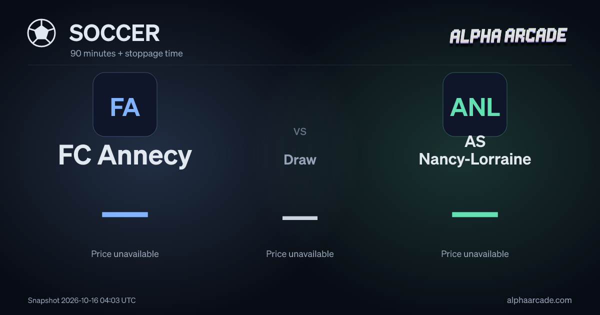 SOCCER: FC Annecy — / Draw — / AS Nancy-Lorraine —