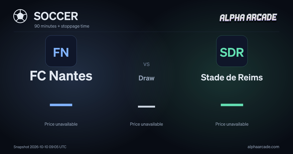 SOCCER: FC Nantes — / Draw — / Stade de Reims —