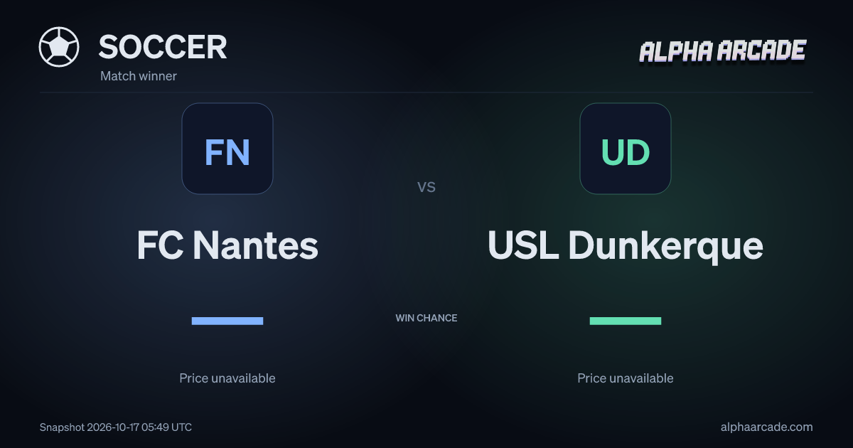 SOCCER: FC Nantes — / USL Dunkerque —