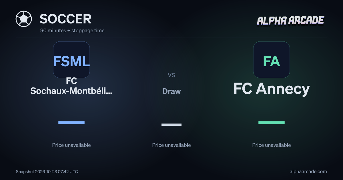 SOCCER: FC Sochaux-Montbéliard — / Draw — / FC Annecy —