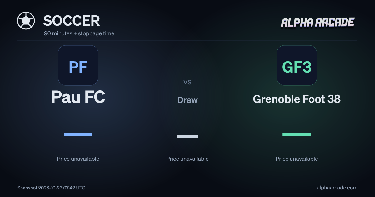 SOCCER: Pau FC — / Draw — / Grenoble Foot 38 —