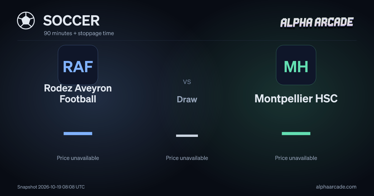 SOCCER: Rodez Aveyron Football — / Draw — / Montpellier HSC —