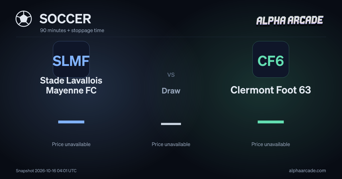 SOCCER: Stade Lavallois Mayenne FC — / Draw — / Clermont Foot 63 —