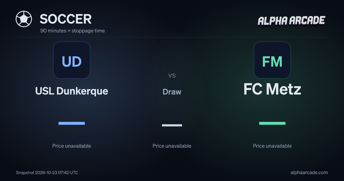 SOCCER: USL Dunkerque — / Draw — / FC Metz —